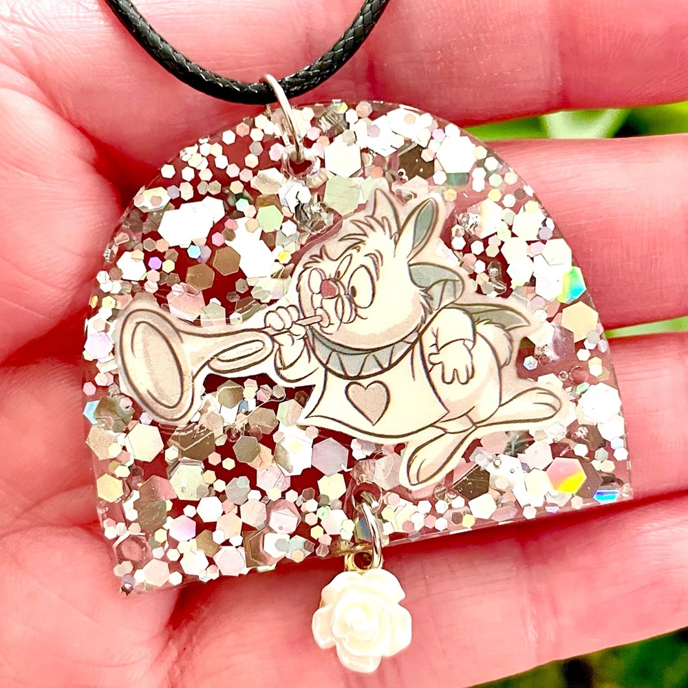 The White Rabbit Acrylic Necklace